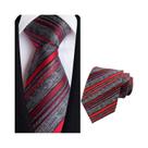 Gravata Masculina Listrada De 8CM Em Jacquard Para Negócios, Casamentos E Festas
