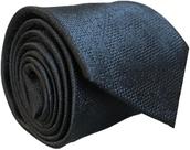Gravata Preta Luxo Fatto A Mano Microseda Texturada
