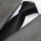 Gravata Preta Slim Ref GR329