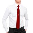 Gravata Slim Casamento Executivo Vermelho Regulável Zíper Gravata Slim Casamento Executivo Vermelho Regulável Zíper