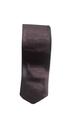 gravata slim fit marrom cetim