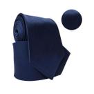 Gravata Social Azul Marinho Lisa Premium Para Casamento
