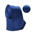 Gravata Social Azul Royal Lisa Premium Para Casamento