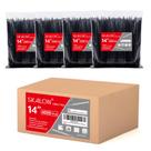 Gravatas com zíper SKALON de 14 polegadas (pacote de 4000), 22,68 kg, resistentes a UV