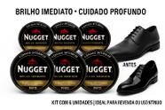 Graxa Nuguet kit com 6 unidades lata com 36gr preto