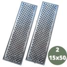 Grelha Anti Insetos e Escorpião 15x100 Alumínio Fundido com Suporte em 2 módulos de 50cm
