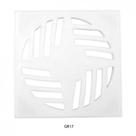 Grelha Astra Gr17 15,0x15,0cm Quadrada Branca