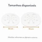 Grelha Branca para Ralo com Sistema Abre e Fecha 10cm ou 15cm