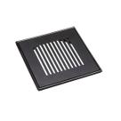 Grelha c/ Base 10X10 Listras Black Matte Invinox 4006/1.BM.C