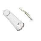 Grelha Cesto para Churrasco Cilindro Ideal para Legumes Camarão Carnes em Inox