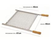 Grelha Churrasco Churrasqueira 40cm X 50cm Aço Galvanizado 1897 Grelha Churrasco Churrasqueira 40cm X 50cm Aço Galvanizado 1897