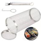 Grelha Cilindro 20,5cm Drum Grill Tambor Para Legumes Vegetais Pão de Alho Churrasco