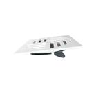 Grelha com fecho automático redondo 10cm branco estrela