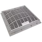 Grelha com moldura para ralo jacuzzi jgf150 prata