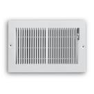 Grelha de abastecimento de rodapé de piso Truaire C123M 11,75 x 7,75 cm branca