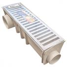 Grelha De Aluminio Com Caixa Coletora Pvc 15X 50Cm