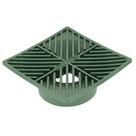 Grelha de drenagem quadrada NDS de 6" para tubos de 3" e 4" verdes