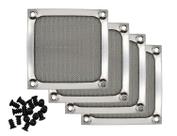 Grelha de filtro de ventilador de 80 mm ImsurqlTyprise Aluminium Silver, pacote com 4 Grelha de filtro de ventilador de 80 mm ImsurqlTyprise Aluminium Silver, pacote com 4