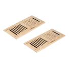 Grelha de piso Homewell 10x25 cm em madeira de nogueira-pecã com damper Grelha de piso Homewell 10x25 cm em madeira de nogueira-pecã com damper