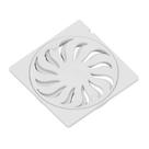 Grelha de ralo abre / fecha quadrada branca 150mm tigre Grelha de ralo abre / fecha quadrada branca 150mm tigre