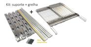 Grelha Dupla Moeda E Argentina 50cm E Suporte para grelha 5 Níveis