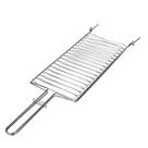 Grelha Dupla Para Churrasqueira Peixe Churrasco Assar Carne Super Grill 02 72,5cm Mor