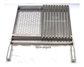 Grelha Em Inox Mista Moeda E Argentina Churrasco 50cm Larg Grelha Em Inox Mista Moeda E Argentina Churrasco 50cm Larg