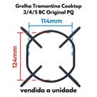 Grelha Fogão Para Cooktop Tramontina 3 a 5 bocas Original Pequena Unidade Grelha Fogão Para Cooktop Tramontina 3 a 5 bocas Original Pequena Unidade