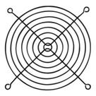 Grelha Grade Proteção De Metal 15cm P/ Microventilador Adda