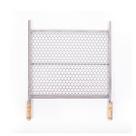 Grelha Inox Moeda para Churrasco 40X50 Cabo de madeira