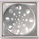 Grelha Inox Overtime Caixilho Quadrada 10Cm Fechamento 68.0003
