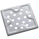 Grelha Meber Inox Quadrada 1810 C 10 cm Cromado