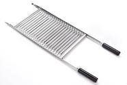 Grelha Multiuso Inox de Barras 30cm x 50cm c/ cabo 85cm
