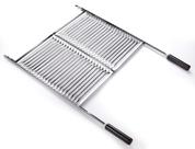 Grelha Multiuso Inox de Barras 76cm x 50cm c/ cabo 85cm