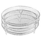 Grelha Para Air Fryer Redonda 3 Andares Aço Inox Cozinha - Clink Grelha Para Air Fryer Redonda 3 Andares Aço Inox Cozinha - Clink