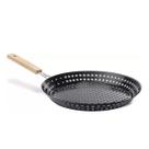 Grelha Para Carnes E Vegetais Churrasco Brinox Em Aço Carbono Cabo Dobrável