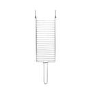Grelha para Churrasco Super Grill 72,5cm - Mor Aço Cromado 39,5x19cm