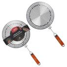 Grelha Para Churrasqueira de Aço Inox com Cabo Removivel 30,5CM