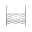 Grelha para Churrasqueira Moeda de Inox 50x25 Perfil Galvanizado