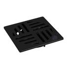 Grelha Para Ralo 100mm Fechamento Automático ABS Del Metais Black