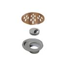 Grelha Para Ralo Linear Elleve Redonda 4084 10X10 Red Gold