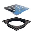 Grelha Para Ralo Quadrado 10x10cm Inox Polido Novii