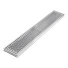 Grelha Perfurada Inox 15x80cm Ralo para Varanda Quintal Área Externa Água Pluvial