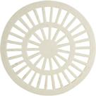 Grelha Plast.Redonda Bco 150 Luconi - Kit C/10 PC