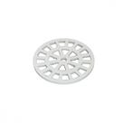 Grelha Plastica Dacunha Redonda Branca 10X10