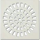 Grelha Plastica Grap Quadrada Branca 15X15 5502 - Kit C/6