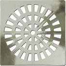 Grelha Plastica Grap Quadrada Cromada 15X15 5503-Cr - Kit C/6