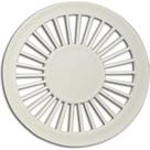 Grelha Plastica Grap Redonda Branca 10X10 4500 - Kit C/6