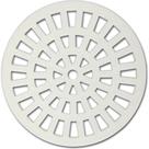 Grelha Plastica Grap Redonda Branca 15X15 5500 - Kit C/6