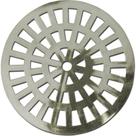 Grelha Plastica Grap Redonda Cromada 15X15 5501-Cr - Kit C/6